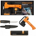 FISKARS 1057913 sada na ppravu ohn, sekera X5 + osti Xsharp + n K40