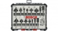 Bosch Smíšená sada tvarových fréz s vřetenem 8 mm, 15 ks, smíšené 2607017472