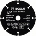 Bosch Carbidový řezný kotouč z tvrdokovu Multi Wheel na DŘEVO, PLASTY a HŘEBÍKY do úhlové brusky 76 mm x 10 mm (2608901196)
