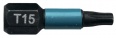 Torzní bit 1/4" Impact Black T15, 25mm 2 ks Makita B-63666 Torzní bit 1/4" Impact Black T15, 25mm 2 ks Makita B-63666