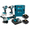 Makita DLX3155TJ aku sada DDF486+DTD153+DGA504 Makita DLX3155TJ aku sada DDF486+DTD153+DGA504